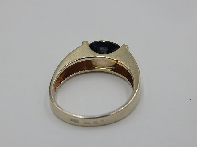 Кольцо из белого золота с цирконием (33648177)  4