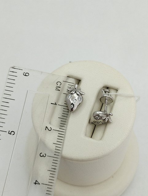Срібні сережки з цирконієм (33770257) 1