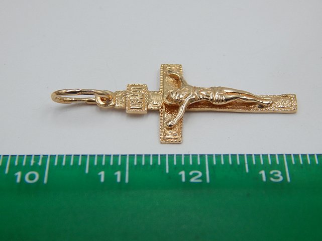 Подвес-крест из красного золота (30602573) 1