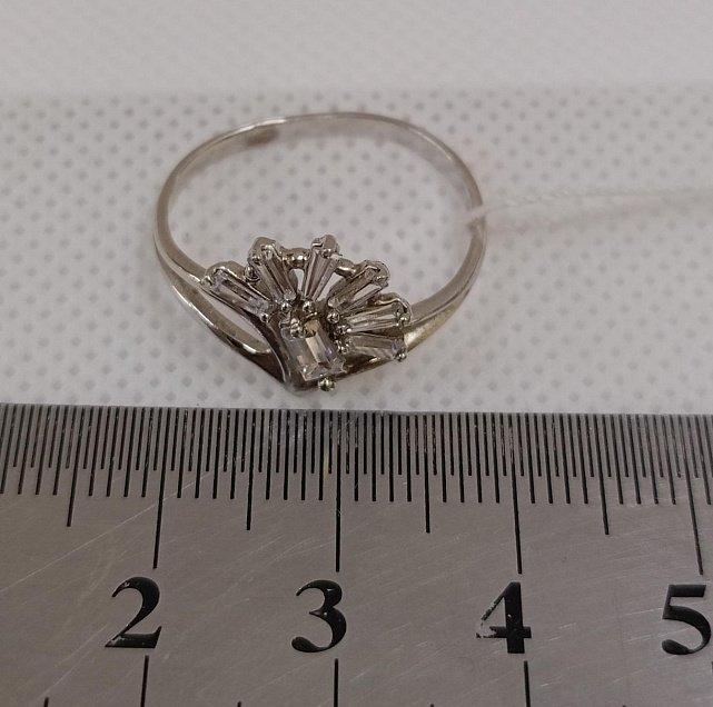 Серебряное кольцо с цирконием (33782167) 4