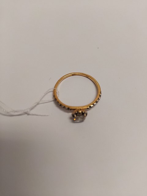 Кольцо из красного золота с цирконием (33776456)  2