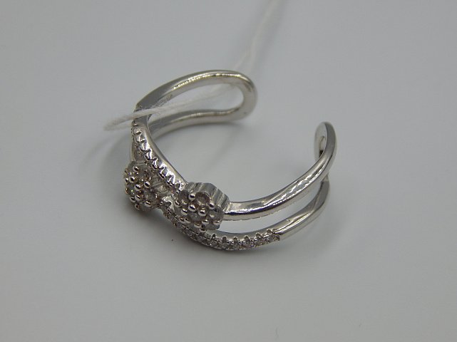 Серебряное кольцо с цирконием (33751262) 2