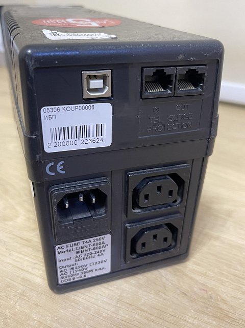 Источник бесперебойного питания Powercom BNT-600AP USB (BNT-600 AP USB) 4