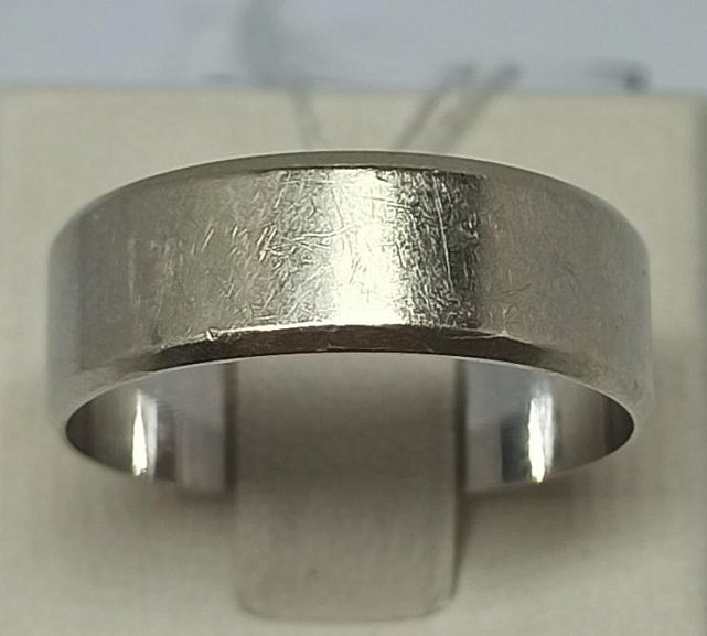 Обручальное кольцо из белого золота (33760128)  0