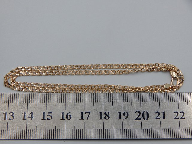 Цепь из красного золота с плетением Бисмарк (33752711) 4