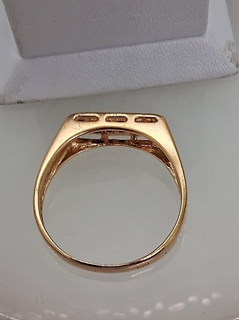 Перстень з червоного золота з цирконієм (33779644) 6
