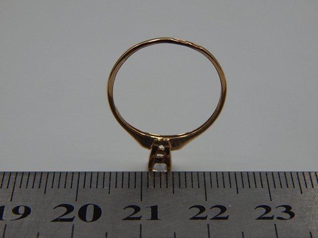 Кольцо из красного золота с цирконием (33693364) 3