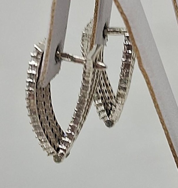 Серебряные серьги с цирконием (33425514) 2