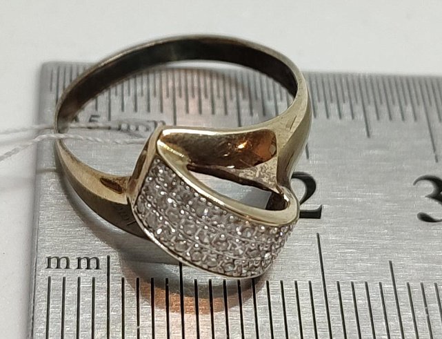 Кольцо из красного золота с бриллиантом (-ми) (27417516) 4