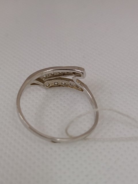 Серебряное кольцо с цирконием (33778066) 3