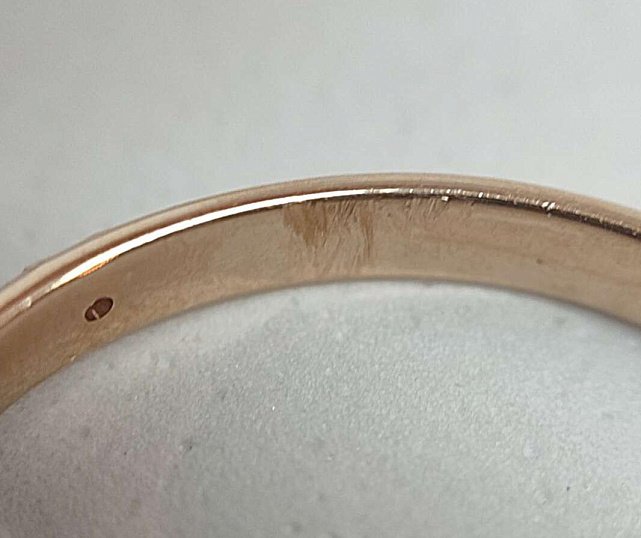 Обручальное кольцо из красного золота с бриллиантом (-ми) (31625988) 4