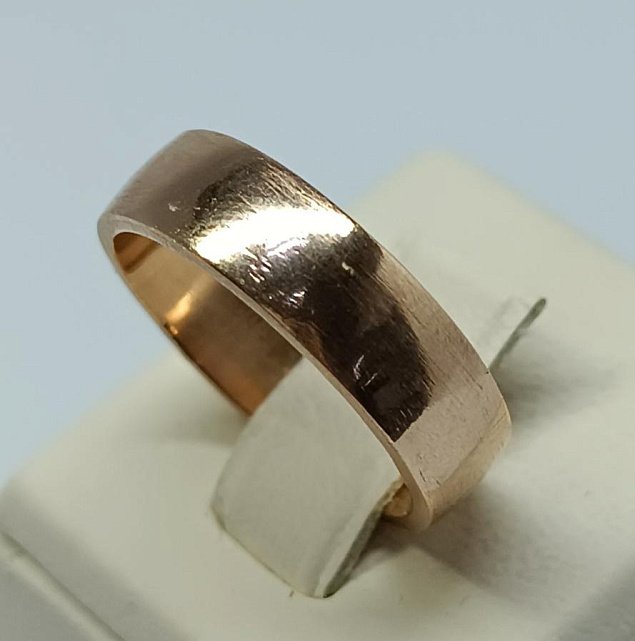 Обручальное кольцо из красного золота (33775544)  0