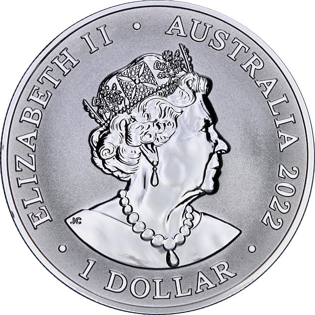 Серебряная монета 1oz Темный Дельфин 1 доллар 2022 Австралия (29128422) 5