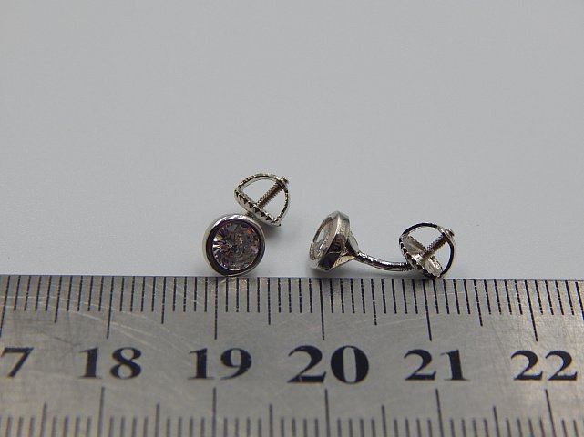 Серебряные серьги с цирконием (32217786) 3