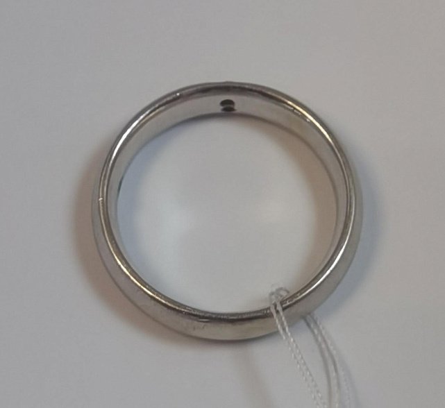 Обручальное кольцо из белого золота с бриллиантом (-ми) (33196181)  1