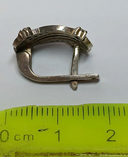 Серебряные серьги с позолотой и цирконием (33760587) 3