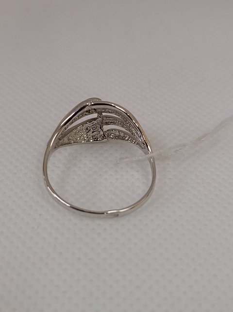 Серебряное кольцо с цирконием (33769577) 4