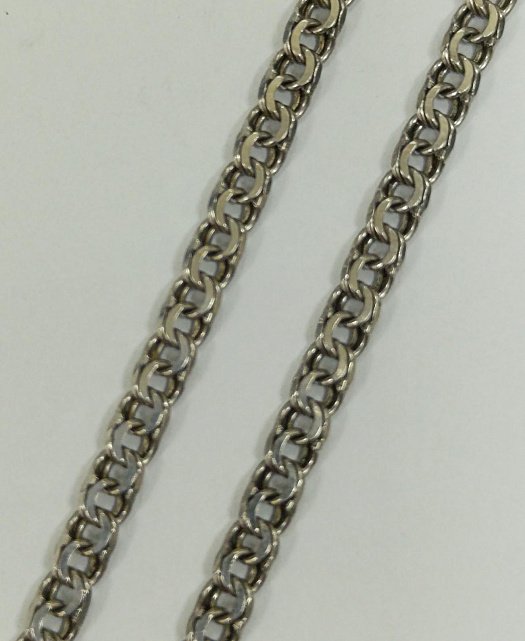 Серебряная цепь с плетением Бисмарк (33794085) 1