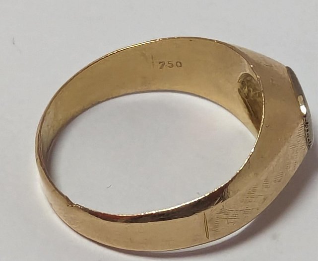 Кольцо из красного золота с бриллиантом (-ми) (33109837) 3