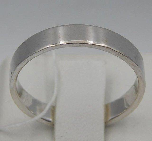 Обручальное кольцо из белого золота (31990061) 0