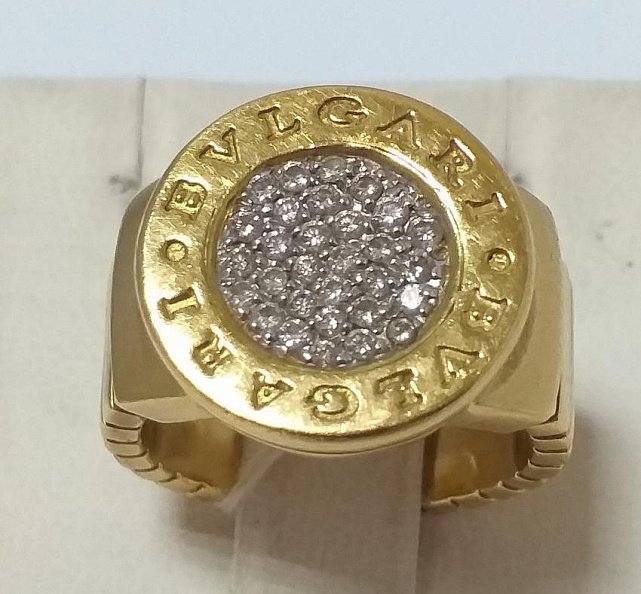 Кольцо из желтого золота с бриллиантом (-ми) (33697643) 0