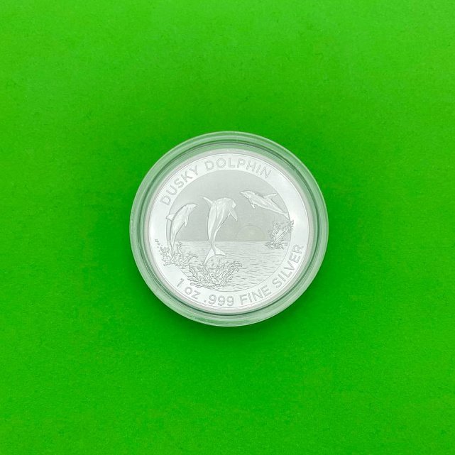Серебряная монета 1oz Темный Дельфин 1 доллар 2022 Австралия (29128422) 7