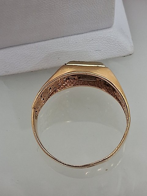 Перстень из красного и белого золота с цирконием (33779699) 7