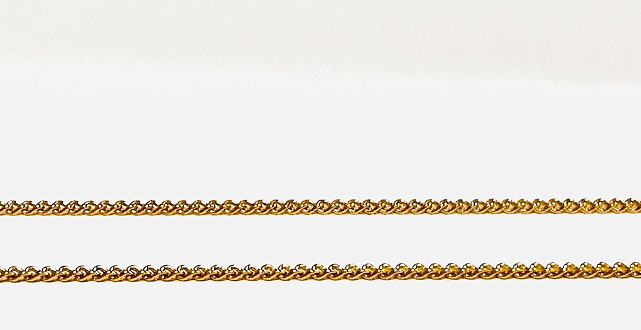 Цепь из желтого золота с плетением панцирное (31970201) 0
