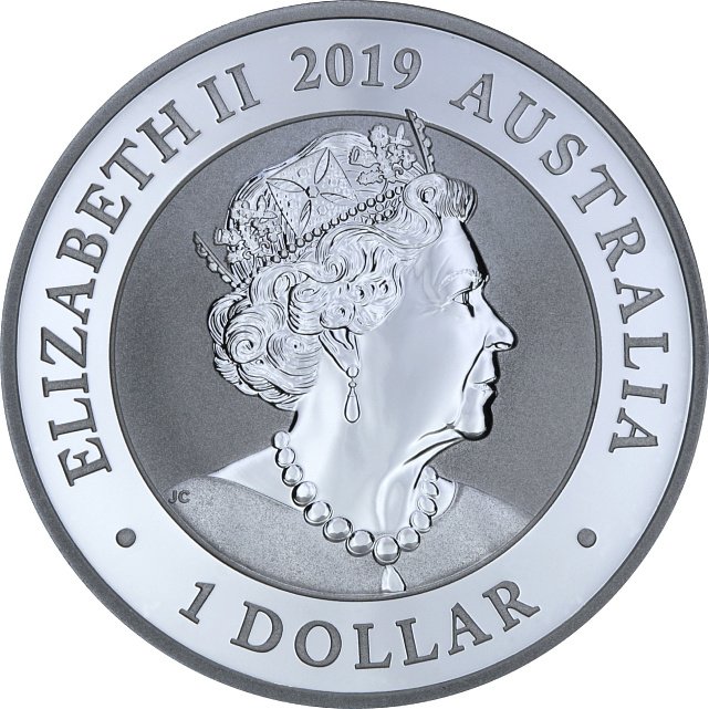 Серебряная монета 1oz Австралийский лебедь 1 доллар 2019 Австралия (33214217) 3