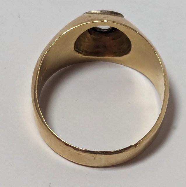 Кольцо из красного золота с бриллиантом (-ми) (33109837) 2