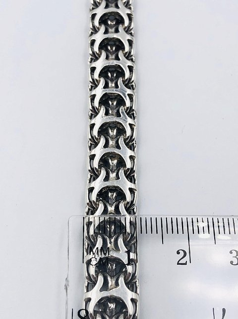 Серебряная цепь с плетением Фантазийное (33792924) 2