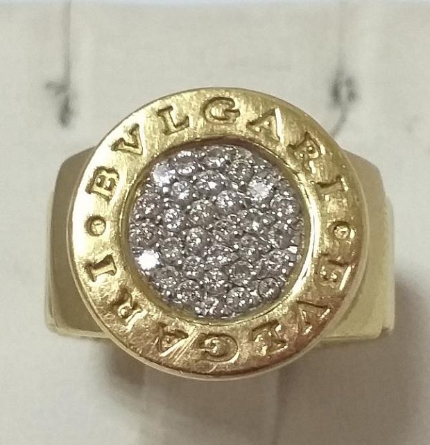 Кольцо из желтого золота с бриллиантом (-ми) (33697643) 1