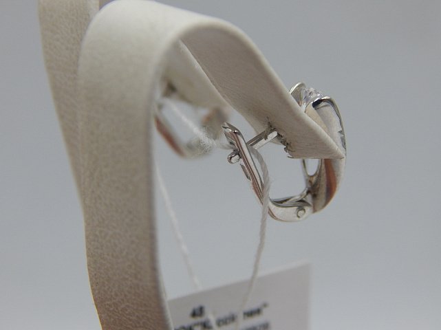 Срібні сережки з цирконієм (33685156) 2